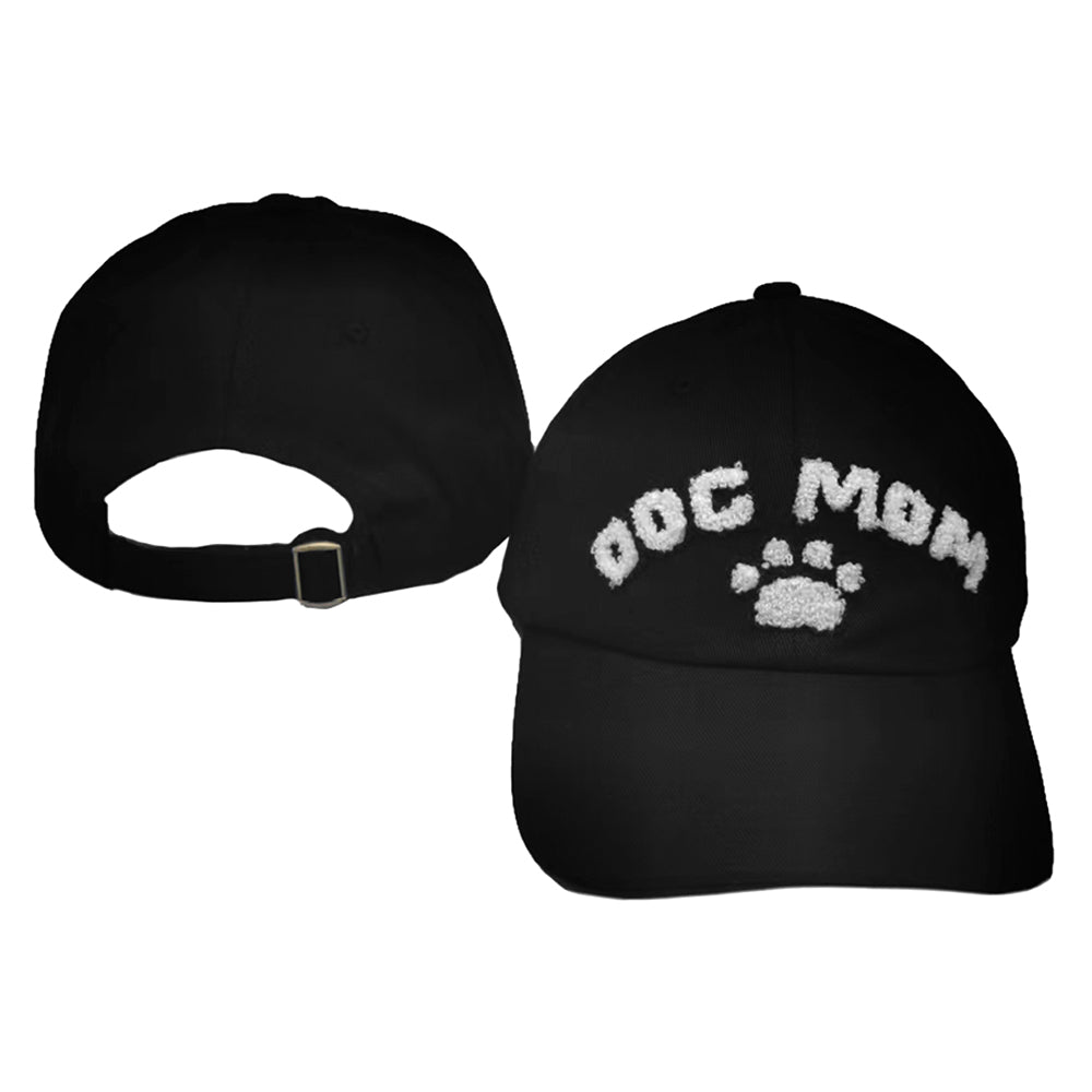 "Dog Mom" Paw Print Pointed Baseball Cap - Hautefull