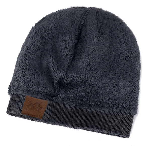 Faux Fur Lined Knit Beanie One Size - Hautefull