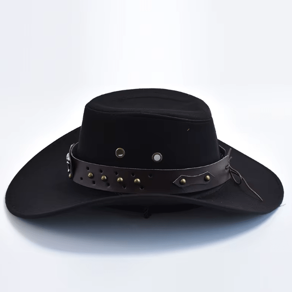 Faux Suede Western Cowboy Hat - Hautefull