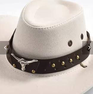 Faux Suede Western Cowboy Hat - Hautefull