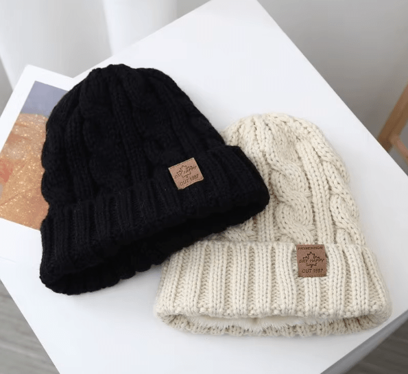 Fur Lined Knit Beanie Hat - Hautefull