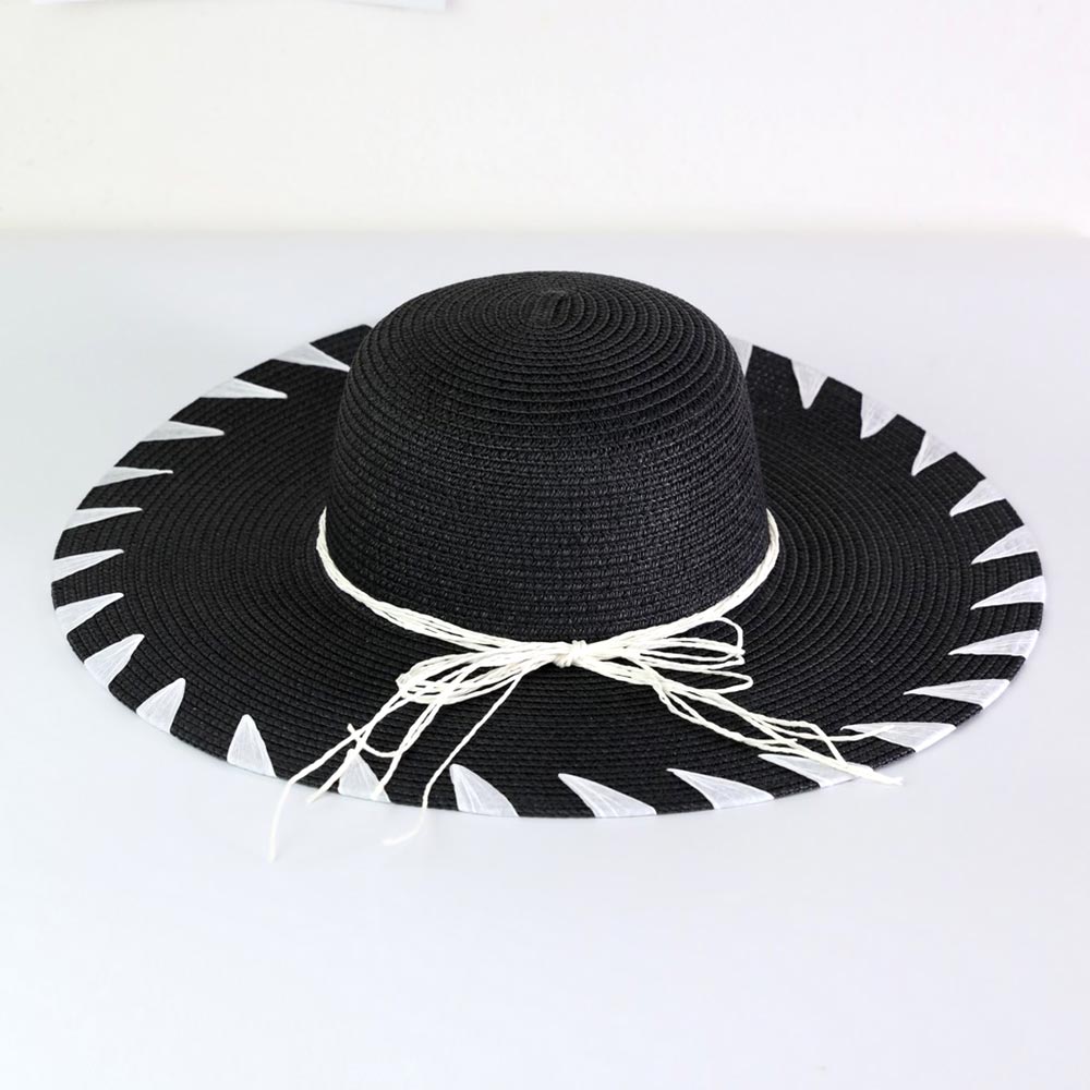 Handmade Luxe Edge Detailed Floppy Hat - Hautefull