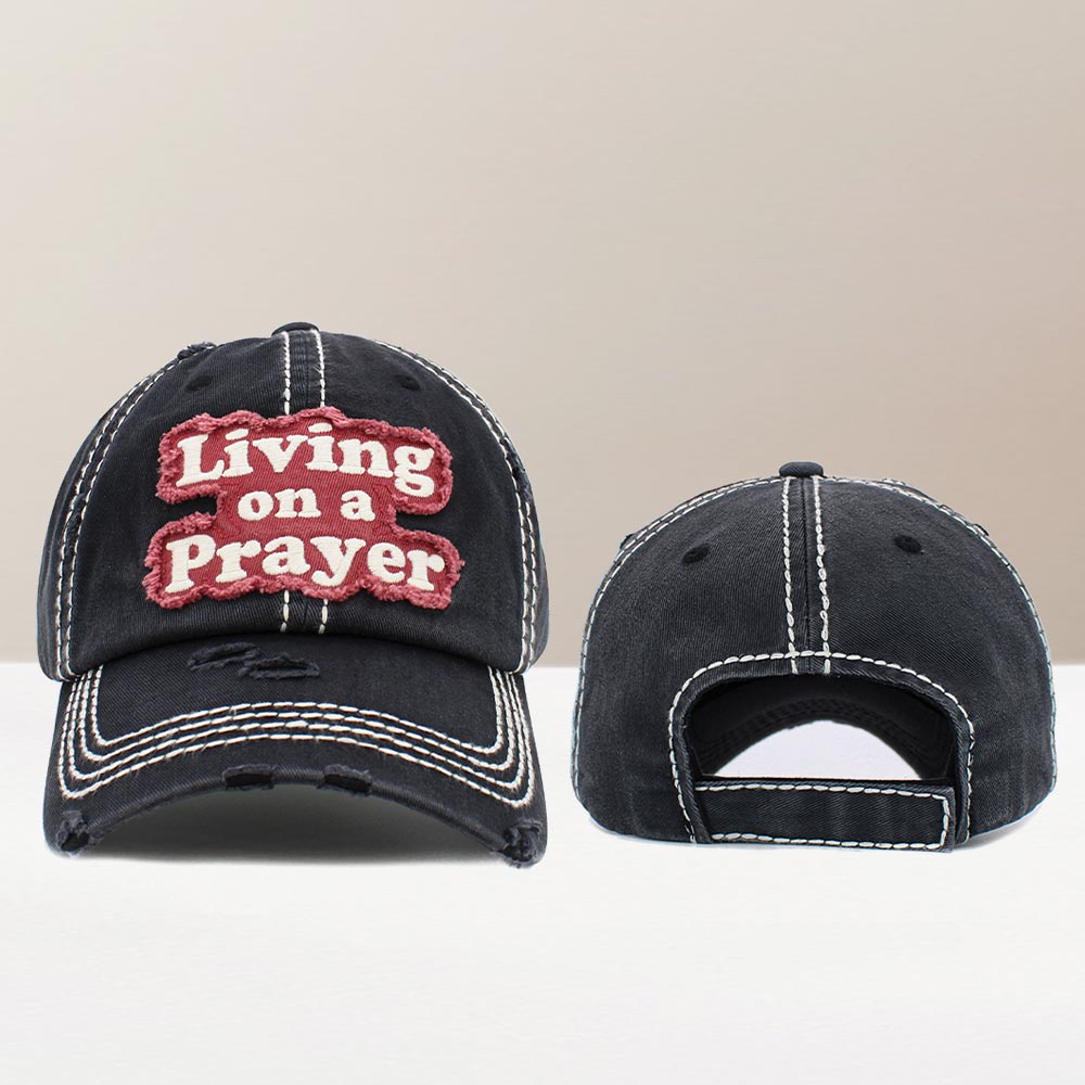 LIVING ON A PRAYER Baseball Cap - Hautefull