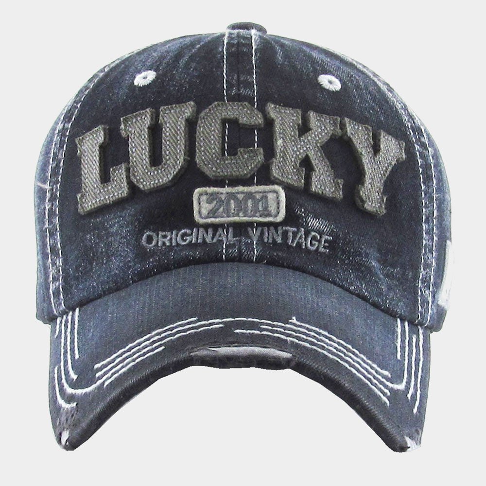 Lucky 2001 Vintage Baseball Cap - Hautefull