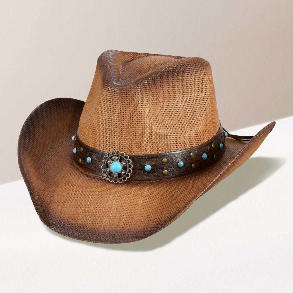 Metallic Western Charm Cowboy Hat - Hautefull