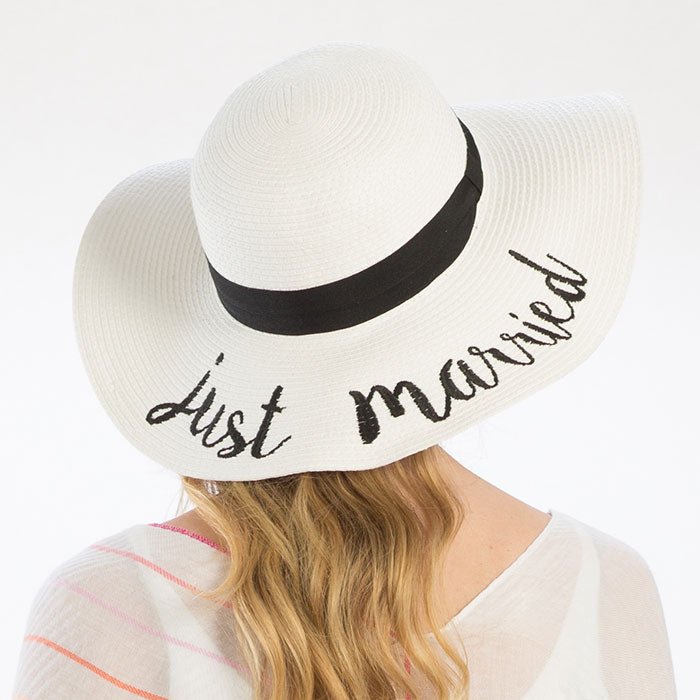 Newlywed Bliss Embroidery Sun Hat - Hautefull