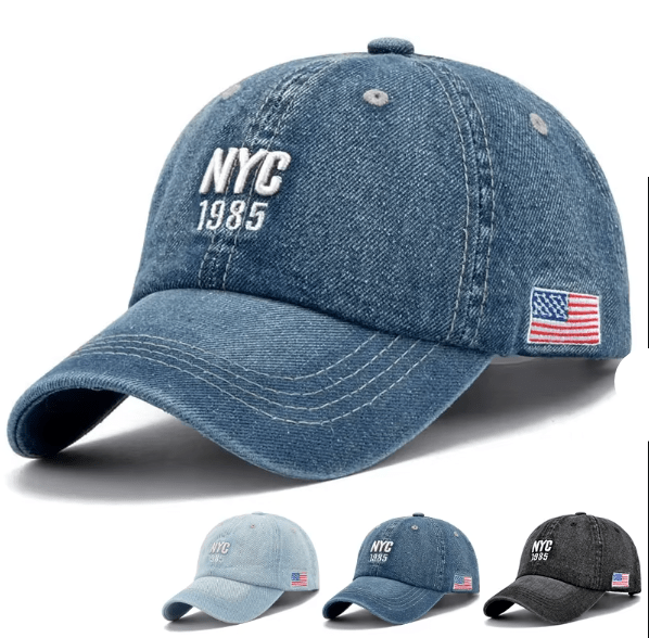 NYC 1985 Denim Baseball Cap - Hautefull