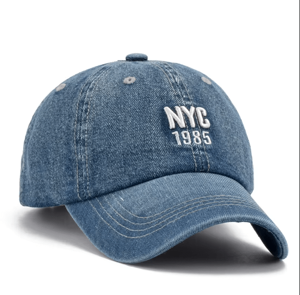 NYC 1985 Denim Baseball Cap - Hautefull