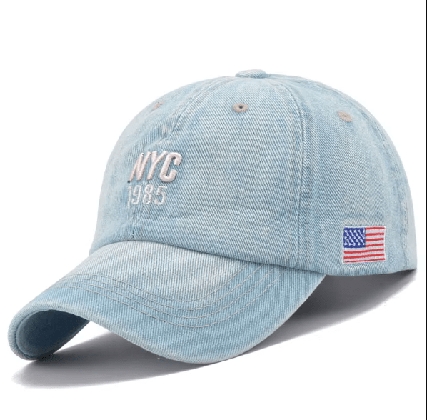 NYC 1985 Denim Baseball Cap - Hautefull