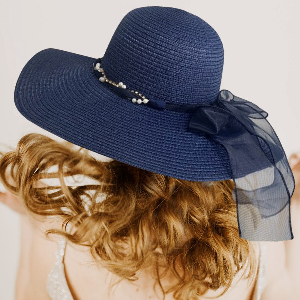 Sunshine Serenade Tulle Bow Sun Hat - Hautefull