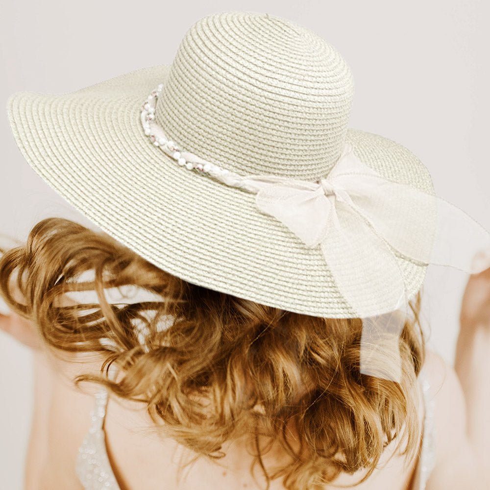 Sunshine Serenade Tulle Bow Sun Hat - Hautefull