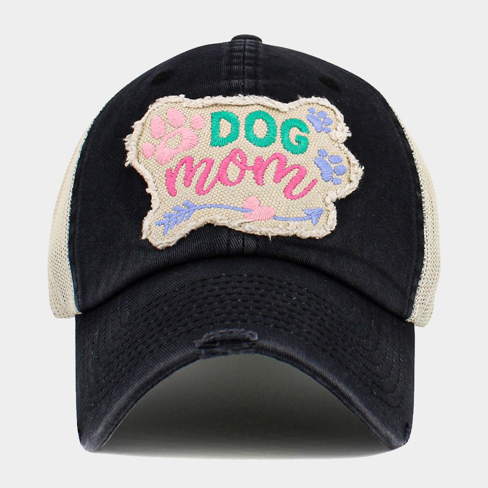 Vintage "DOG MOM" Baseball Cap - Hautefull