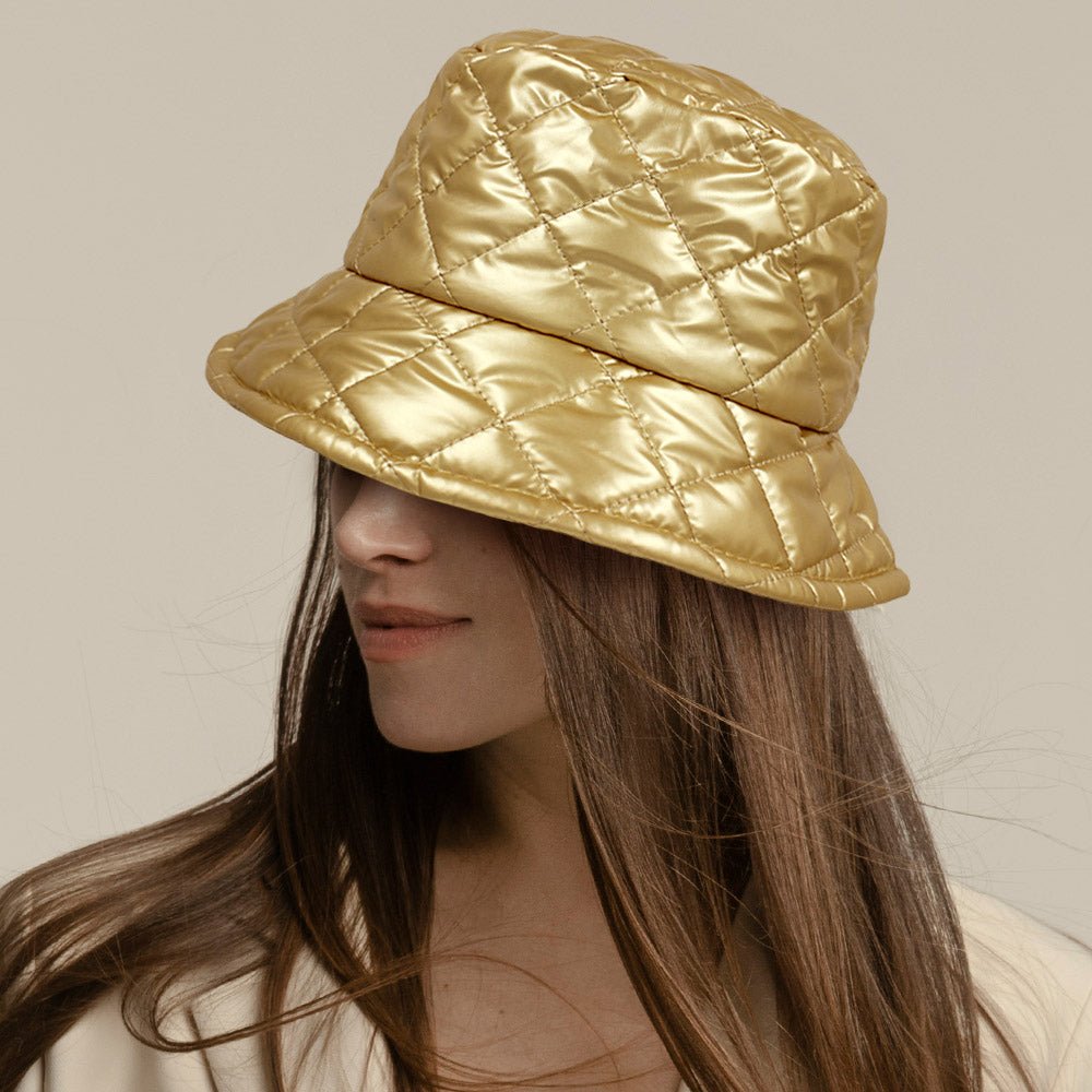 Waterproof Quilted Bucket Hat - Hautefull