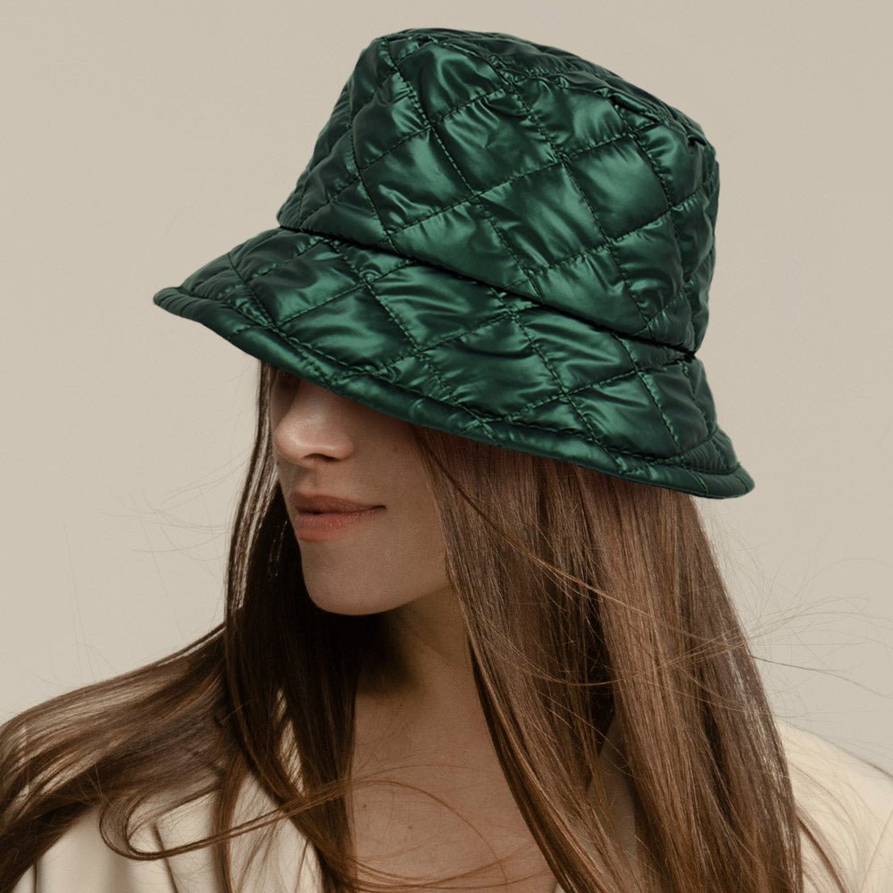 Waterproof Quilted Bucket Hat - Hautefull