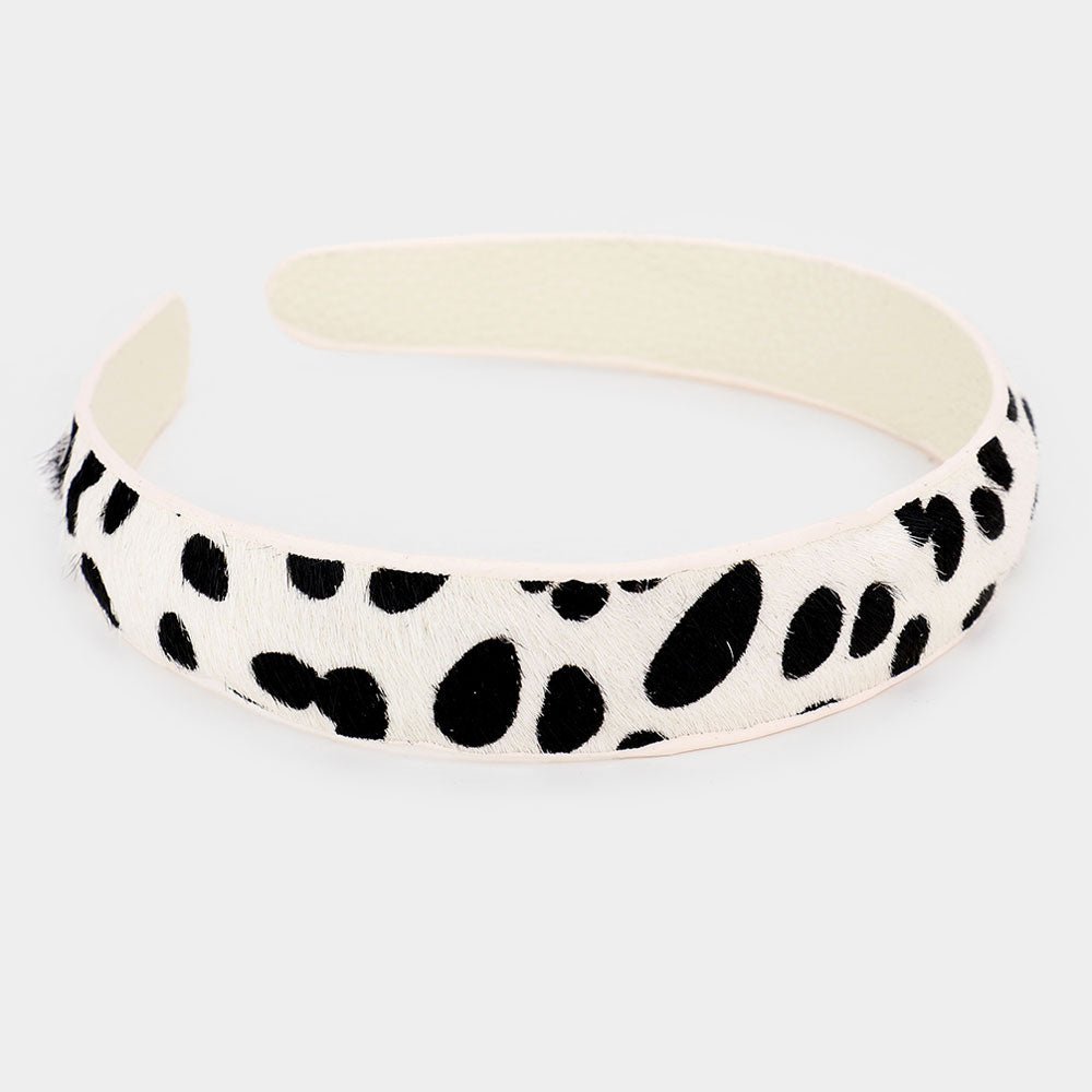 "Wild Style" Animal Print Leather Headband - Hautefull