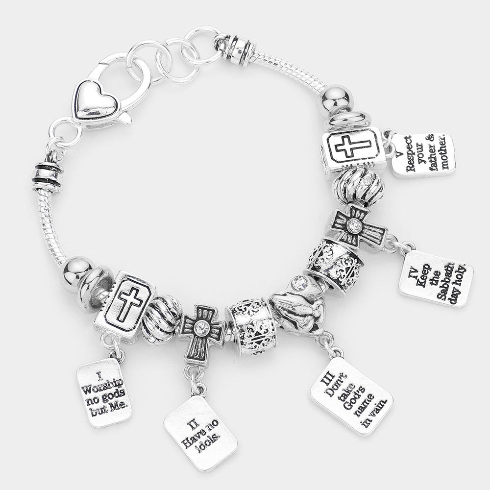 10 Commandments Charms Bracelet - Hautefull