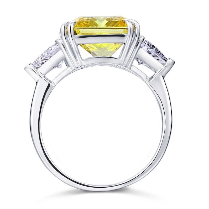 8 Carat 925 Sterling Silver Ring Yellow - Hautefull