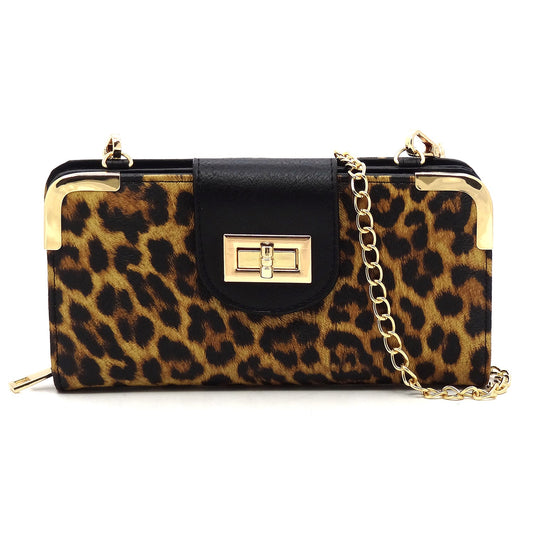 Animal Print Crossbody Bag - Hautefull