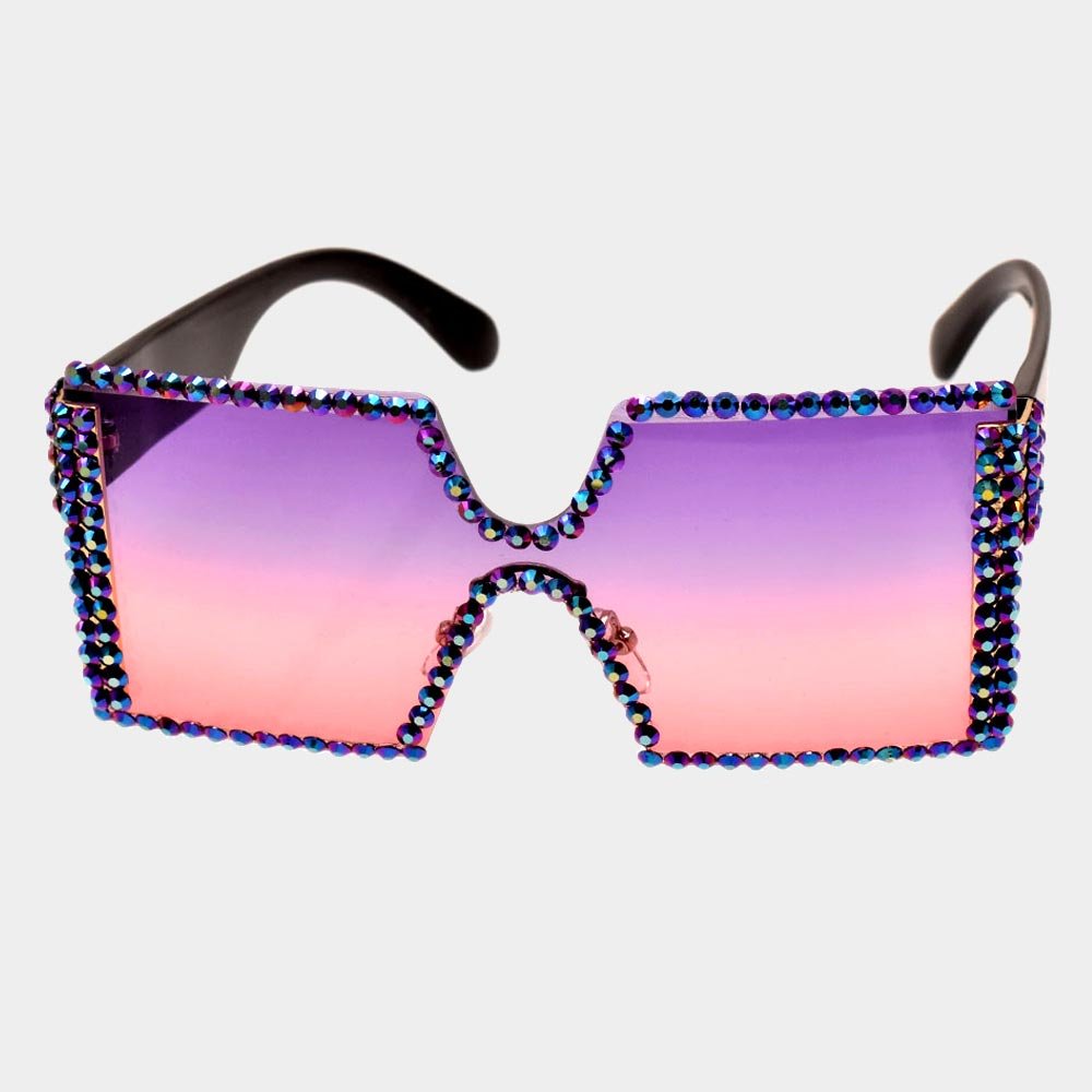 Bling Square Sunglasses - Hautefull