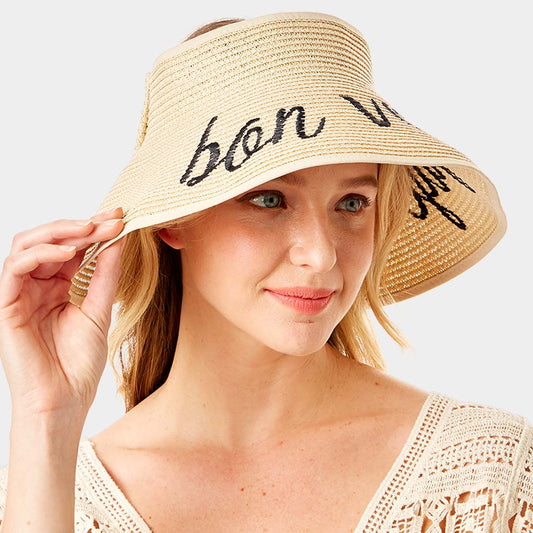 Bon Voyage Foldable Visor Sun Hat - Hautefull