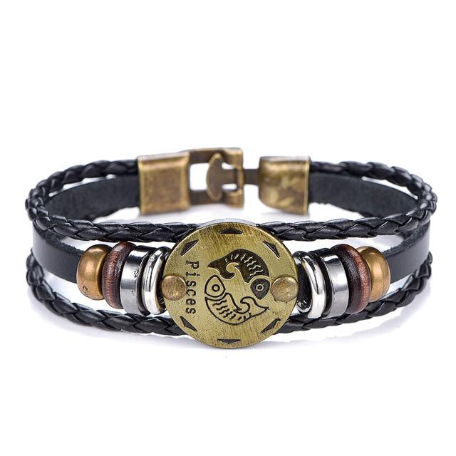 Braided Zodiac Signs Bracelet - Hautefull