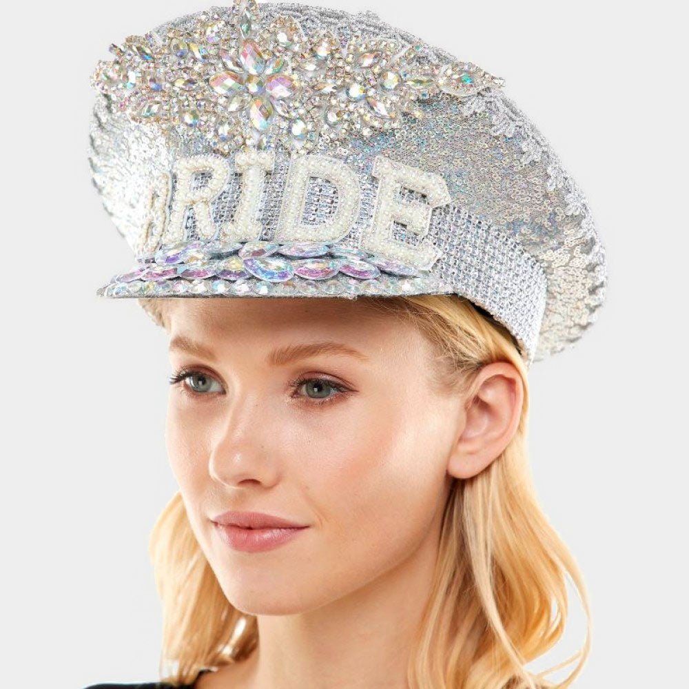 Bride Sequin Hat - Hautefull