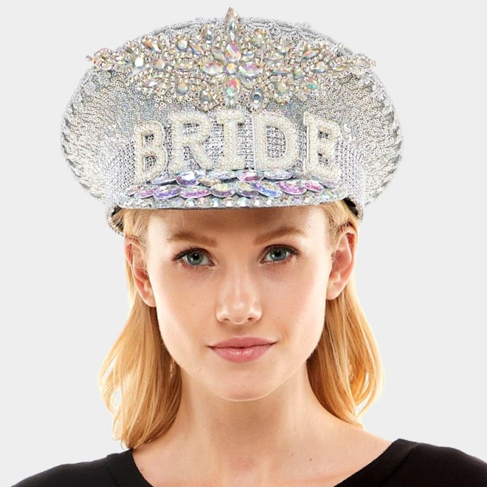 Bride Sequin Hat - Hautefull