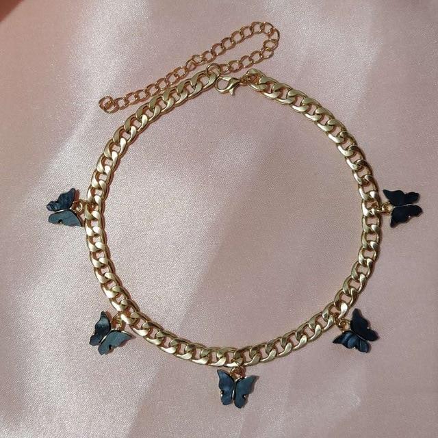 Butterfly Choker Necklace - Hautefull