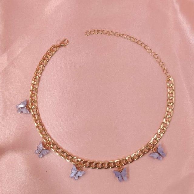 Butterfly Choker Necklace - Hautefull