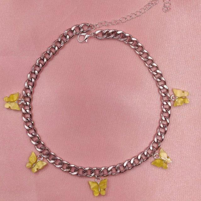 Butterfly Choker Necklace - Hautefull