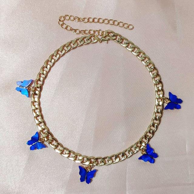 Butterfly Choker Necklace - Hautefull