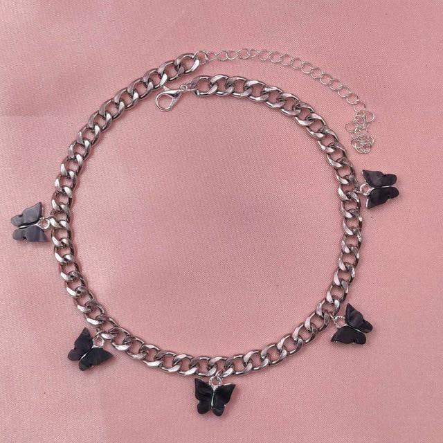 Butterfly Choker Necklace - Hautefull