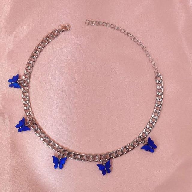 Butterfly Choker Necklace - Hautefull