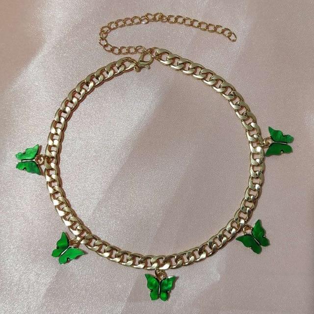 Butterfly Choker Necklace - Hautefull