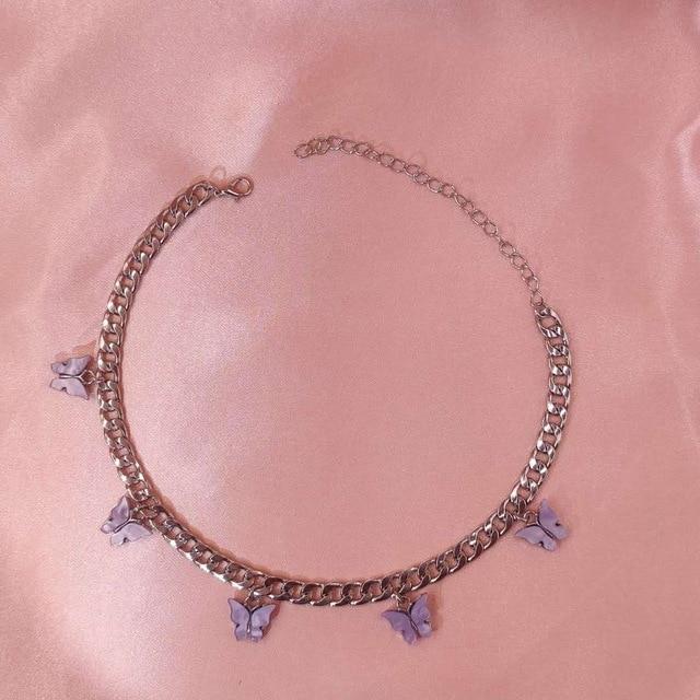 Butterfly Choker Necklace - Hautefull