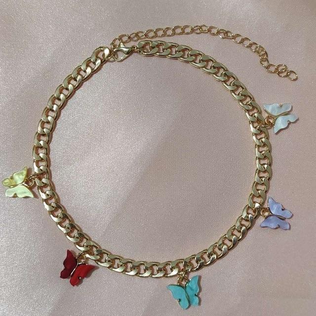 Butterfly Choker Necklace - Hautefull