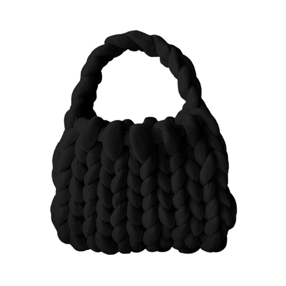 Chunky Yarn Braided Tote Bag - Hautefull