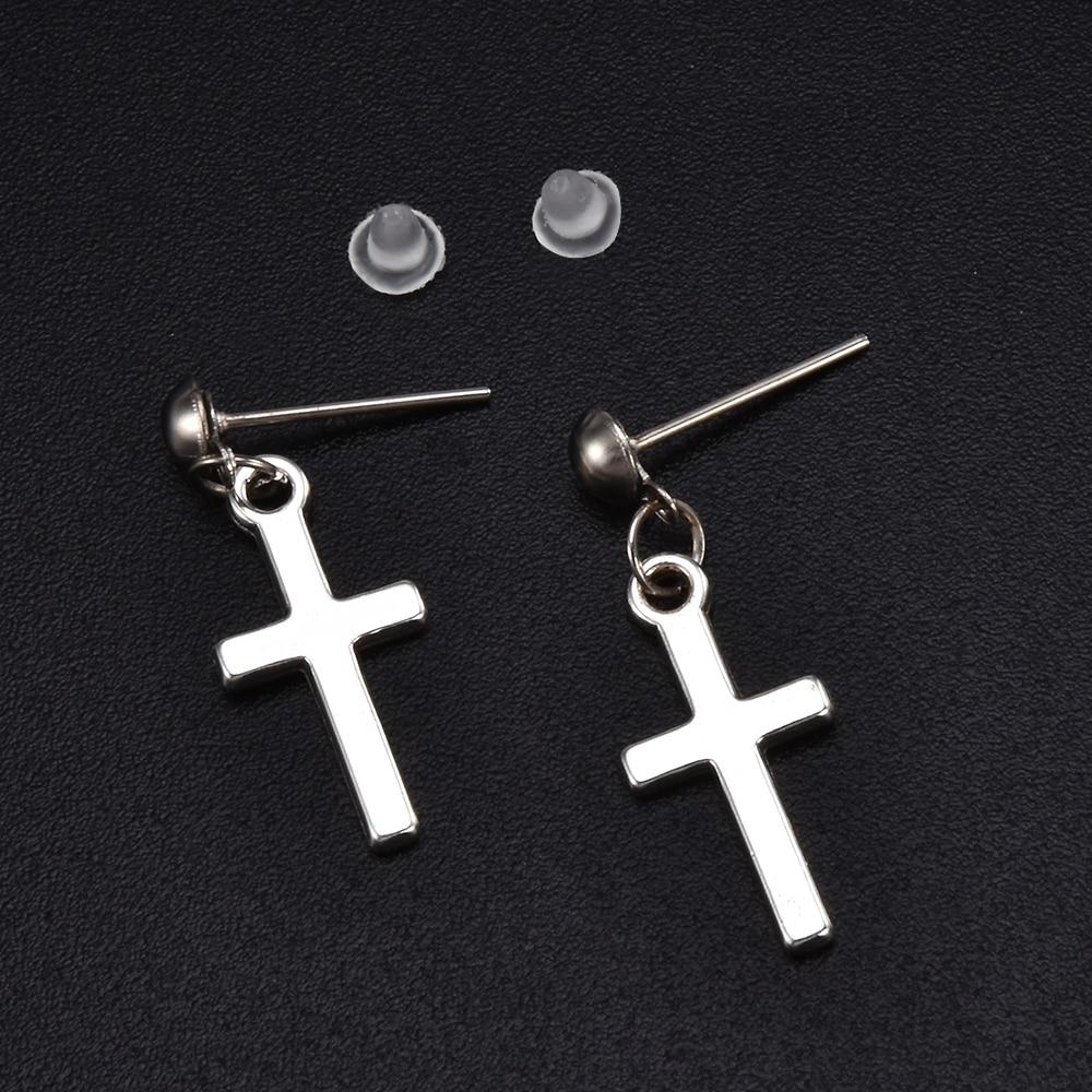 Cross Stud Earrings - Hautefull