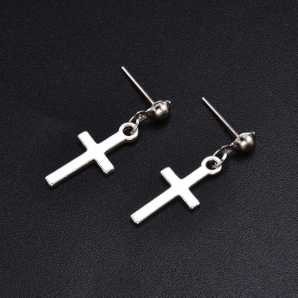 Cross Stud Earrings - Hautefull