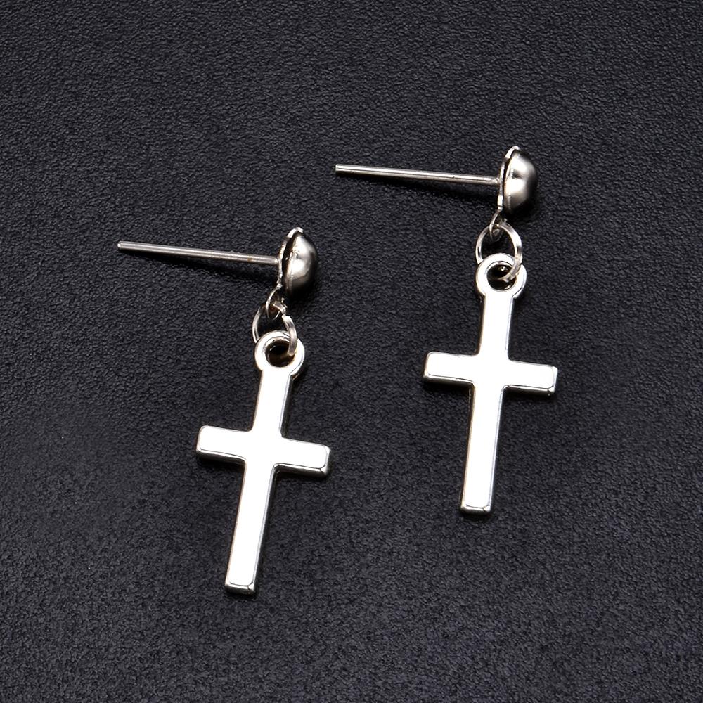 Cross Stud Earrings - Hautefull