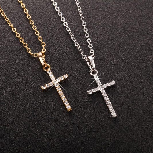 Crystal Cross Pendant - Hautefull