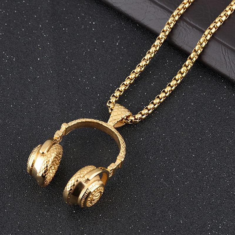 DJ Headphone Pendant Necklace - Hautefull