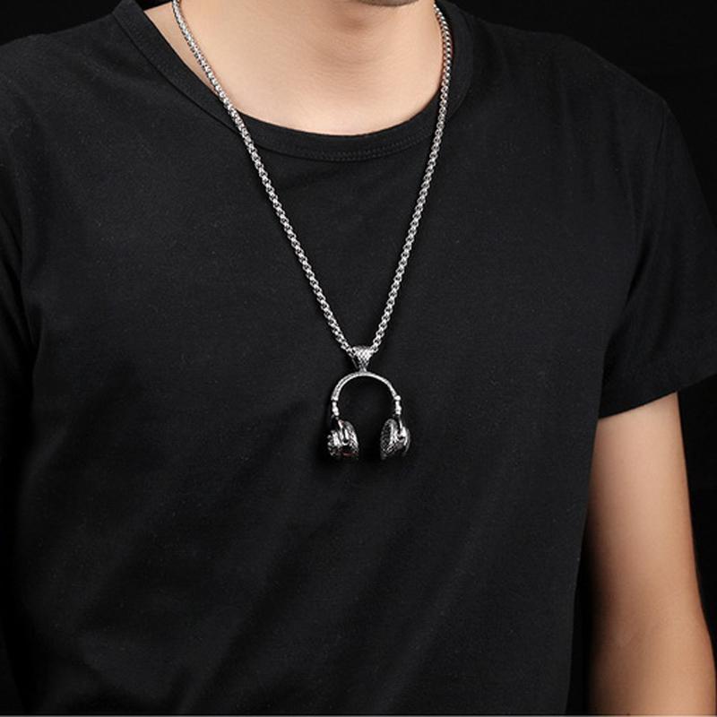 DJ Headphone Pendant Necklace - Hautefull