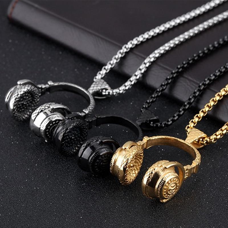 DJ Headphone Pendant Necklace - Hautefull