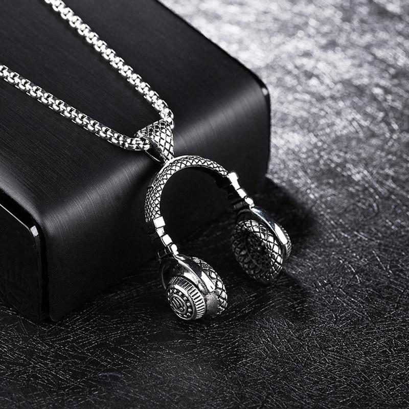 DJ Headphone Pendant Necklace - Hautefull