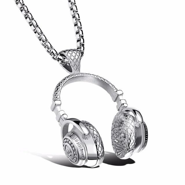 DJ Headphone Pendant Necklace - Hautefull