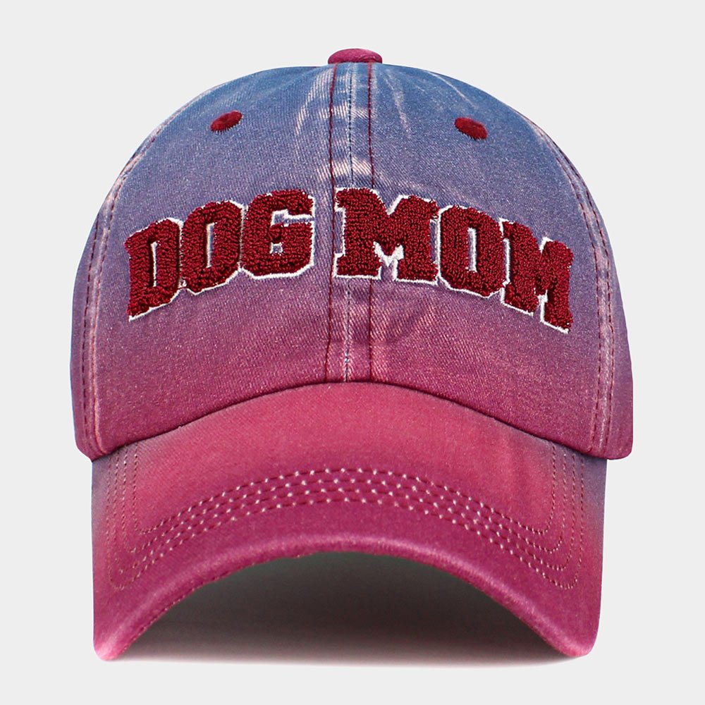 "Dog Mom" Ombre Baseball Cap - Hautefull