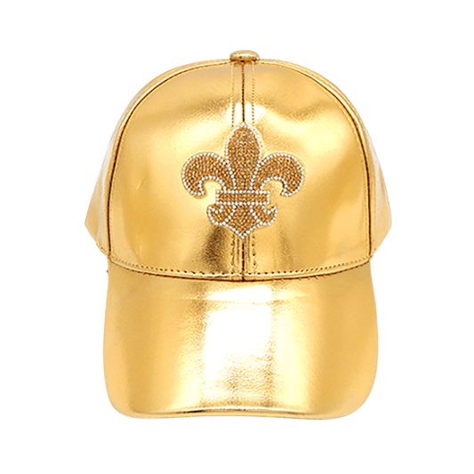 Fleur De Lis Glossy Baseball Cap - Hautefull