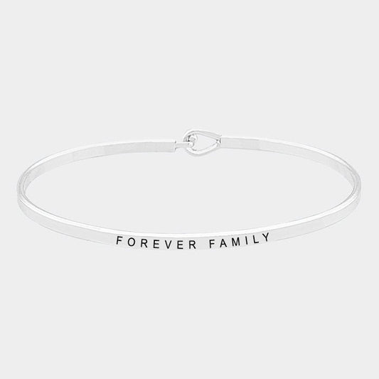 "Forever Family" Hook Metal Bracelet - Hautefull