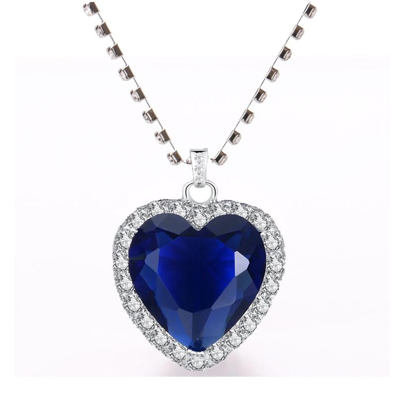 Heart of the Ocean Pendant Necklace - Hautefull